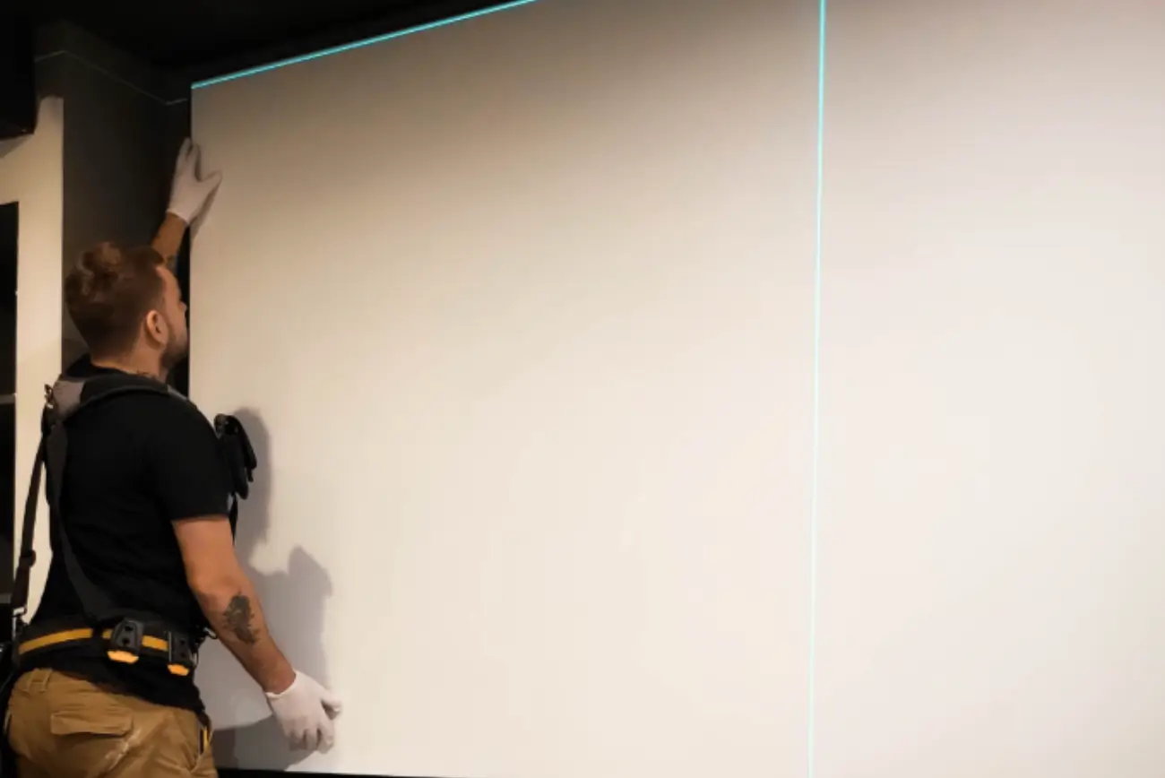 Projector Screen installation on long island