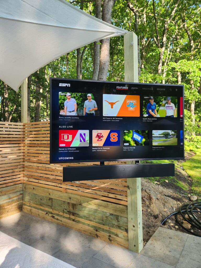 Outdoor TV & Outdoor Soundbar Installation by Perfect Angle AV